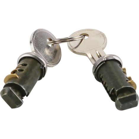 Brass Key Locks for Roof Bars and Roof Boxes. Universal Multi-Brand Fitment. 2 Keys and 2 Cylinders. (1/5)