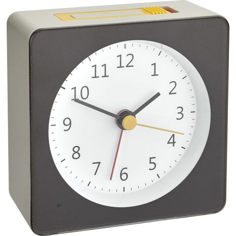 TFA Dostmann 60.1031.10 Quarz Wecker Grau, Gelb Alarmzeiten 1 (1/5)