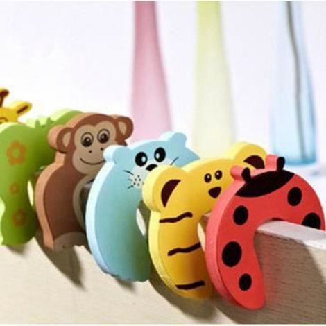 Amortisseur Porte - 10 x 10 cm - Épaisseur 1,2 à 1,3 cm - Protection Antipincement Doigts Enfants - Lot de 8 (1/2)
