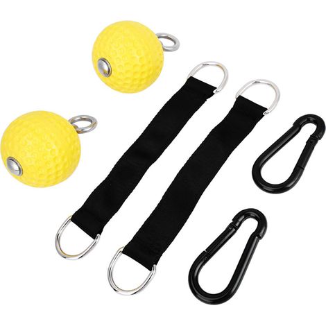Gelber Klimmzugball für Armkrafttraining, Hängeball, Heimfitnessgerät