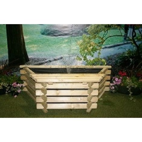 Flatback Pool 25 Gallon - TImber - L63.5 x W122 x H41 cm - Minimal Assembly Required