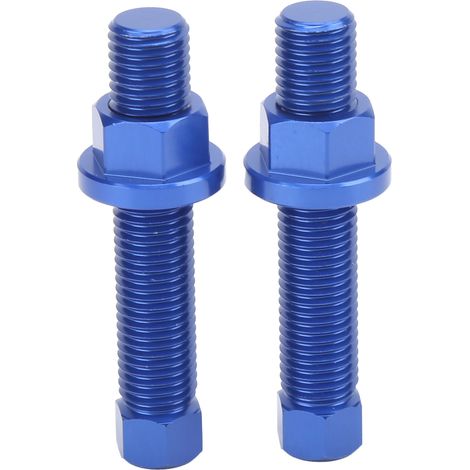 Jeu de 2 boulons de réglage de chaîne 50304040100, pièce de rechange compatible SX SXF EXCF SXS SMC, couleur bleue (1/5)