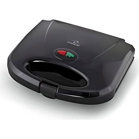 Gaufrier - 750 W - 230 V - Prise Type E - Noir Raspberry