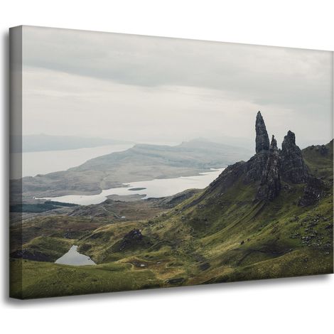 Leinwanddruck Natur Berggipfel 70x50 cm