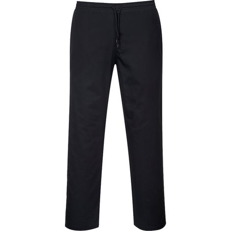 Portwest Kochhose mit Kordelzug für Herren Schwarz 3XL (1/4)