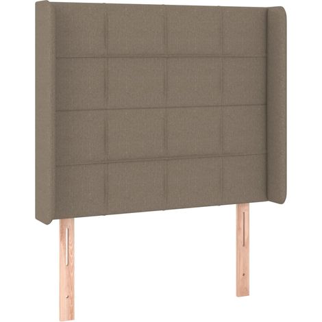 Maison Exclusive - Testiera ad Orecchio Tortora 93x16x118/128 cm in Tessuto