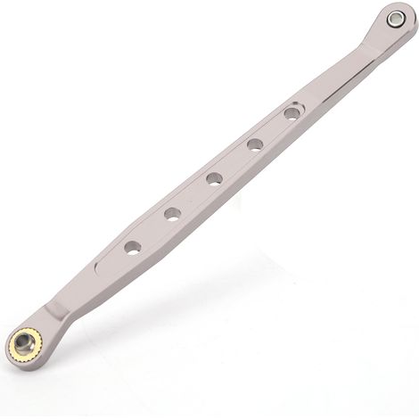 Biellettes de suspension inférieures en alliage d'aluminium, accessoire pour voiture télécommandée 1/10 Axial 90018 RC Crawler, couleur titane (1/5)