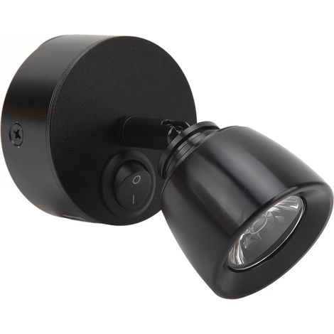 12-24V DC LED-Leselampe, hohe Helligkeit, warmweißes Licht, für Wohnmobile, Lastwagen, Wohnwagen, Anhänger, Boote und Yachten (schwarz). (1/5)