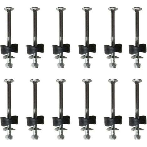 Lot de 12 entretoises de trampoline avec vis pour fixer le trampoline - Accessoires de rechange pour trampoline (1/3)