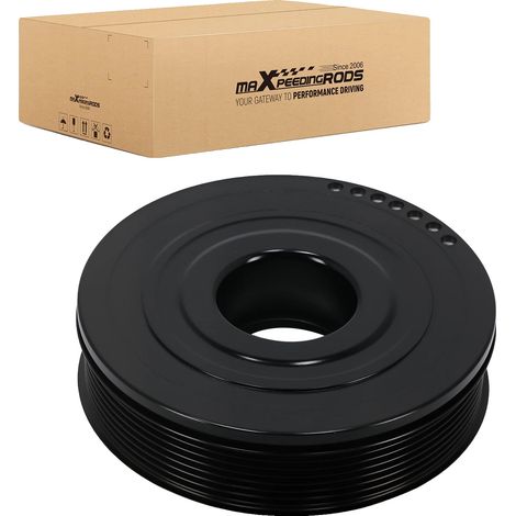 Puleggia albero motore, in metallo di alta qualità, diametro 7 pollici, compatibile con Renault Megane Scenic 2005-2009, peso circa 1,5 kg, resistente all'usura e alla corrosione. (1/5)