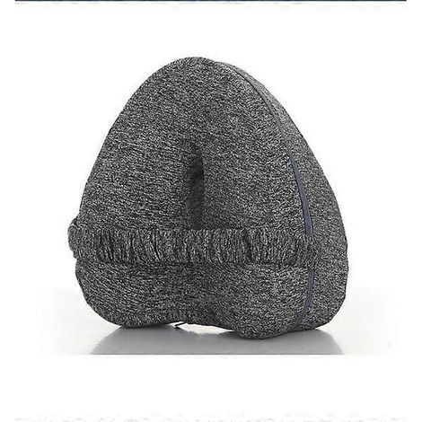 Ergonomic orthopedic leg cushion in memory foam, grey knee cushion - AquaForge (1/5)
