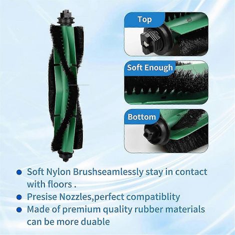 Cepillo lateral principal y filtro HEPA para aspiradora iRobot Roomba Essential Series Q0120, Y0140, Y0110 y Q011. (1/4)