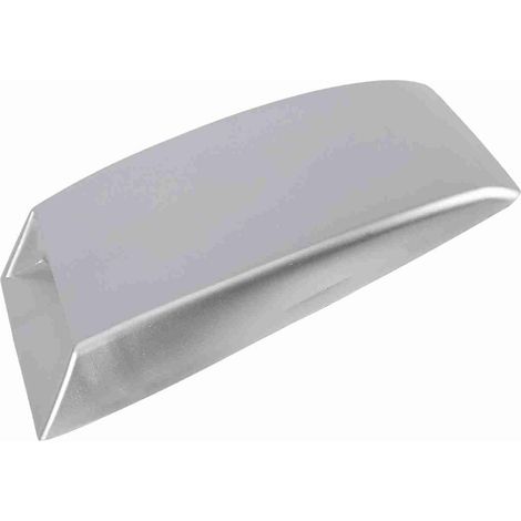 Pelle d'admission d'air Décorative Universelle pour Voiture, Pelle en Plastique ABS, en de Calandre en Aluminium, Autocollante, Idéale pour la Plupart des Voitures et Véhicules (Silver) (1/5)