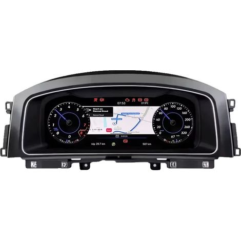 Tableau de bord numérique, cockpit virtuel, plug and play, Golf 7