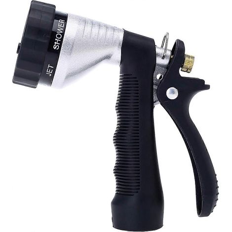Convenient Water Hose Nozzle Spray Nozzle, Metal Garden Hose Nozzle With Adjustable Spray Patterns, Perfect For Watering Plants (1/4)