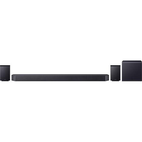 Barre de Son Surround 11.1.4 canaux pour téléviseur, Double Caisson de Basses sans Fil de 8", Haut-Parleur arrière 4.0.2 canaux, Dolby Atmos et DTS:X, SpaceFit Sound Pro (1/5)