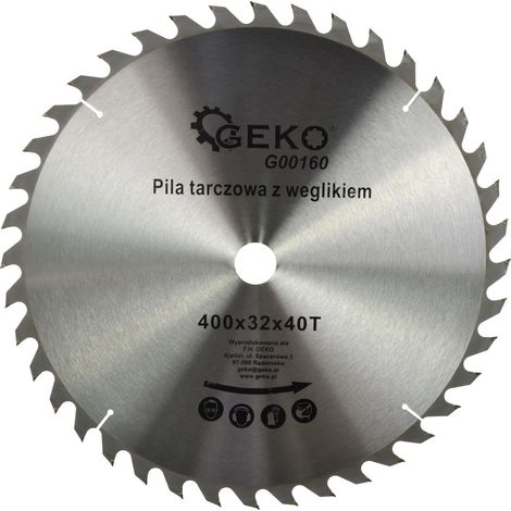 Lame de scie circulaire TCT pour bois Ø400x32 40 dents