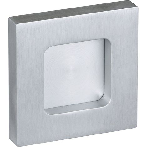Format Schiebetür-Griffmuschel geschl 8-10mm Glasbohr 50mm kantig 70x70mm Alu F1