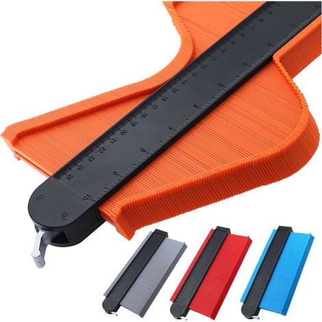 Orange, copieur de contour copieur de contour avec verrouillage accessoires de tuile, 5 pouces cryptographique élargi auto - verrouillage contour jauge radian mètre profileur (1/4)