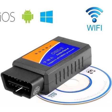 Scanner OBDII - ELM327 - WiFi - Compatible iPhone/iPad - Diagnostic Auto Universel (1/3)