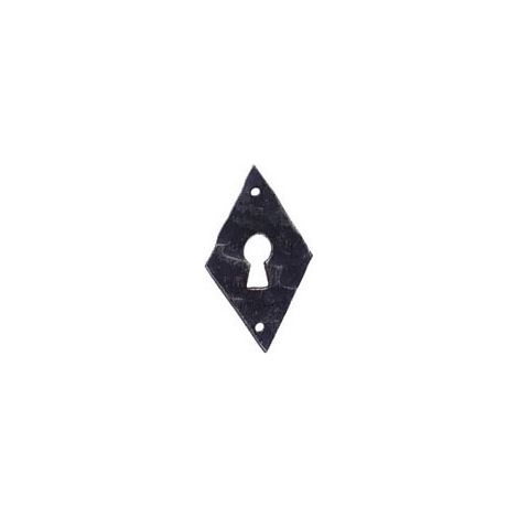 Dubois – Entrée losange fer martelé – Décor antiquaire – Hauteur 50 mm – Largeur 29 mm – Pour portes intérieures – Utilisation durable (1/2)