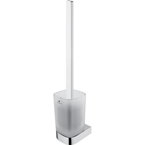 Nimco Nikau - Brosse WC murale avec support, verre mat/chrome NK 30094CN-HR-26 (1/2)
