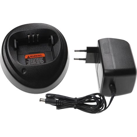 vhbw Chargeur compatible avec Motorola DP1400, CP380 batteries de radio - Socle + Prise, 7,6 V, 0,9 A (1/3)