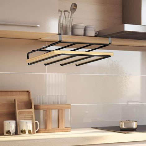 Support de Planche à Découper Suspendu, Support Suspendu Sous Armoire, Organisateur de Cuisine Multi-usage pour Planches à Découper, Organisateur Sous Armoire, Support de Planche (1/5)