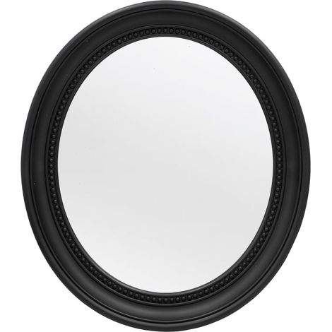 Miroir de salle de bain ovale noir 50,8 x 40,9 cm (1/5)
