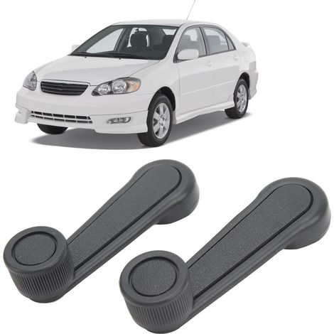 Une paire de manivelles de lève-vitres grises pour Toyota Tacoma T100 Pickup Corolla (1/5)