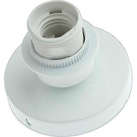 Douille E27 pour plafonnier, idéale pour la maison et les restaurants.-White (1/4)
