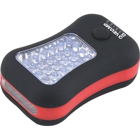 TORCIA DA LAVORO DL101 CON GANCIO E CALAMITA 24+4 LED 12.00 pz