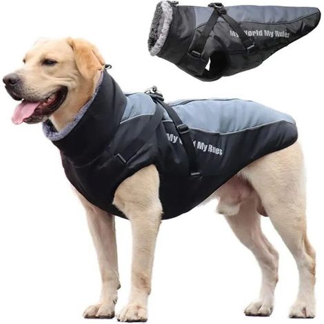 Manteau imperméable pour chien taille 2XL, veste de pluie d'extérieur pour grands chiens (1/5)