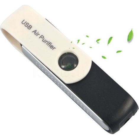 Purificateur D'Air USB - Ioniseur À Ions Négatifs Pour Voiture Et Bureau - Mini Portable Rotatif - 1 Unité (1/4)