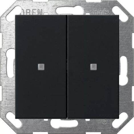 Gira Taster Wippe 2f OneKNX System 55 Schwarz m 5173005 (1/2)