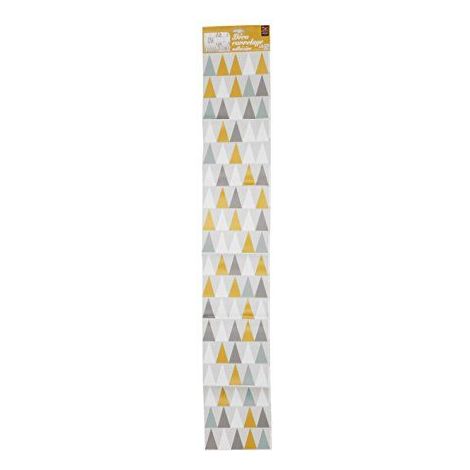 Sticker carrelage adhésif décoratif, 4 pièces, 15 cm X 15 cm, autocollant, formes triangulaires scandinaves. (1/4)