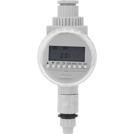 Programmateur d'arrosage automatique rechargeable, contrôleur d'irrigation de jardin avec écran LCD, filetage femelle G1/2, étanche ABS (1/5)