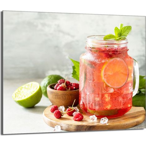 Piastra protettiva in vetro per la stufa 60x52 Drink (1/5)