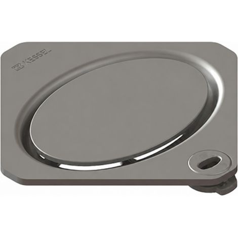 Rejilla de desagüe diseño ovalado KESSEL inox Lock & Lift 120x120