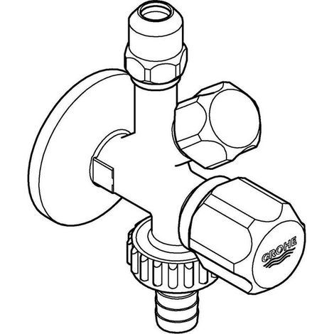 Grohe Universal - Original WAS® Kombi-Eckventil, verchromt 22035000 (1/5)