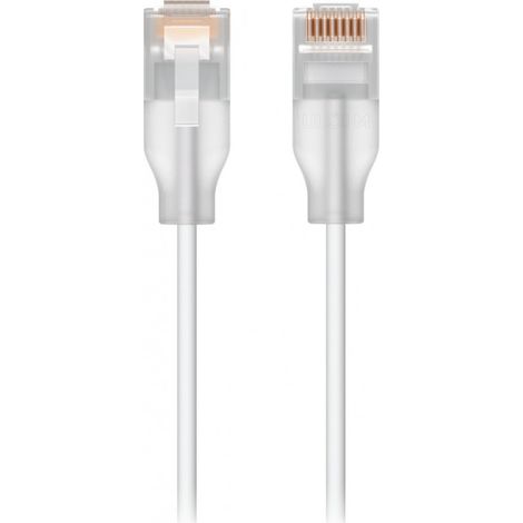 Ubiquiti UACC-Cable-Patch-EL-15M-W cable de rojo Translúcido, Blanco Cat6