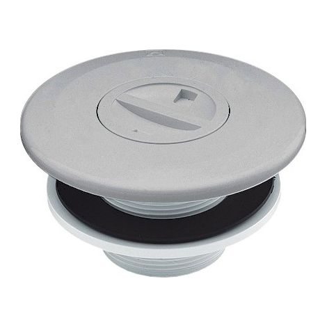 Astralpool – Pièce à sceller piscine – Prise balai Norm Coque/Béton – Joint et écrou inclus – ABS blanc – Pression max 6 bars