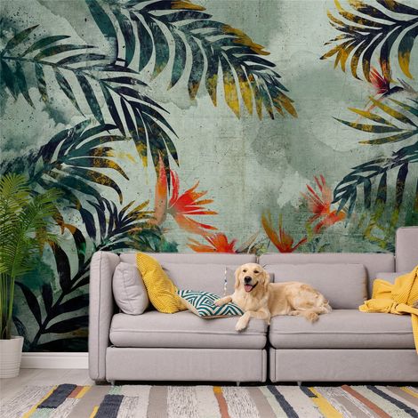Papier peint Jungle Flowers - 150 x 105 cm (1/4)