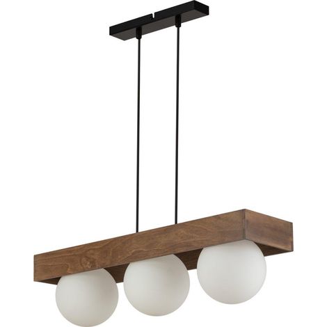Sigma Bloom Hängelampe braun weiß schwarz 61 cm