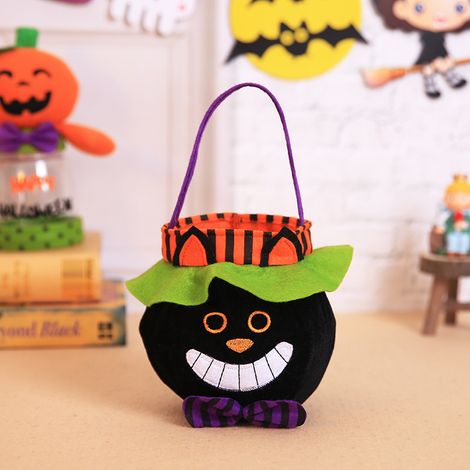 1 panier d'Halloween personnalisé Le Chat Noir pour enfants (1/4)