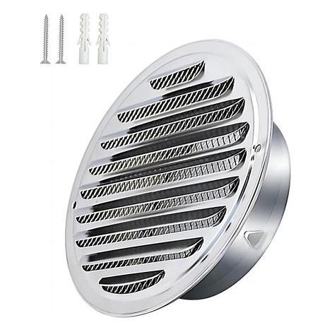 Acier Inoxydable Rond Grille de Ventilation Tuyau Échappement 150mm Capot Sortie Air Grille Évacuation Ronde Hotte Désenfumage Moustiquaire (1/5)