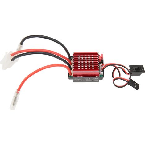 Variateur de vitesse électronique RC 60A pour voiture 1/10, contrôleur brushed 6V/2A, compatible Traxxas HSP Redcat, régulateur ESC performant (1/5)