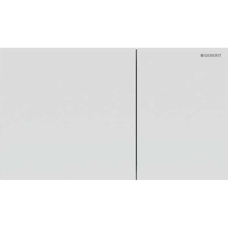 Placca Geberit Sigma70 Square Bianco Opaco Doppio Tasto 115.622.JT.1 Bianco Opaco (1/5)