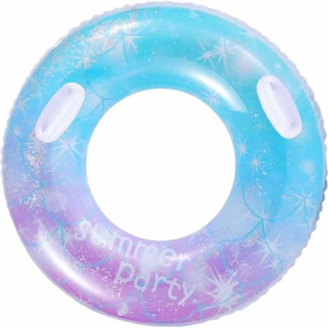 Bouée gonflable ciel étoilé pour piscine d'été, accessoire de baignade flottant pour enfant et adulte, pièce de loisir aquatique pour extérieur (1/5)