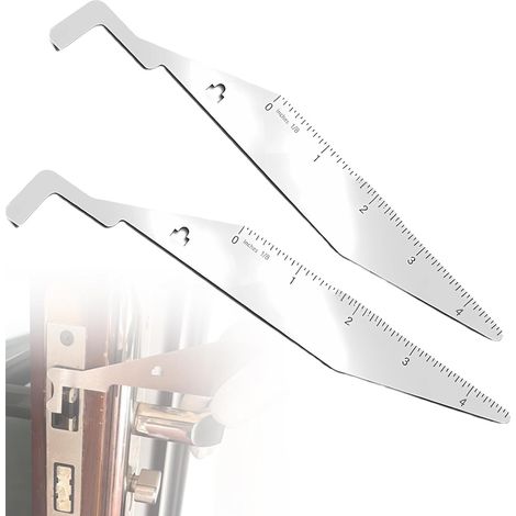 2 Pièces - Outil De Serrurier - Levier En Acier Inoxydable - Ouverture De Porte D&39urgence - Pour Pompiers Et Police - Argent - 20x5,5cm (1/5)